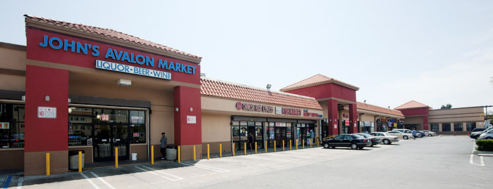 Commercial Painting Contractor - Shopping Center, Avalon Boulevard, South Los Angeles